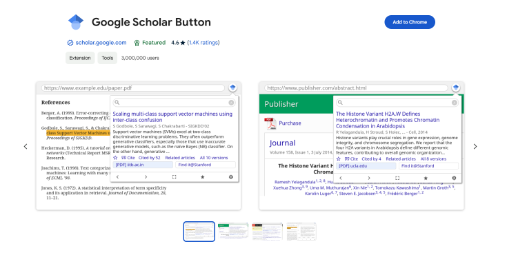 Google Scholar Button