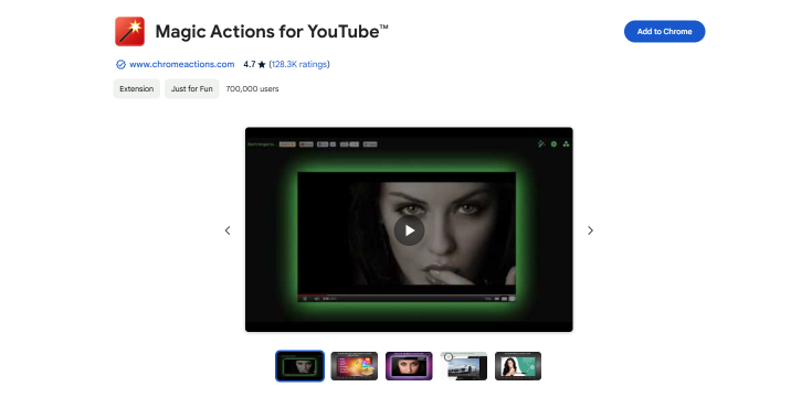 Magic Action For YouTube