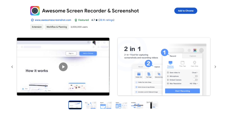 Awesome Screenshot & Screen Recorder