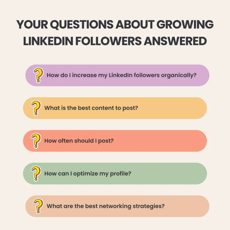 Your Questions About Growing LinkedIn Followers Answered