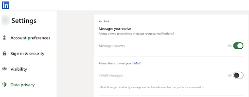 Managing Message Requests