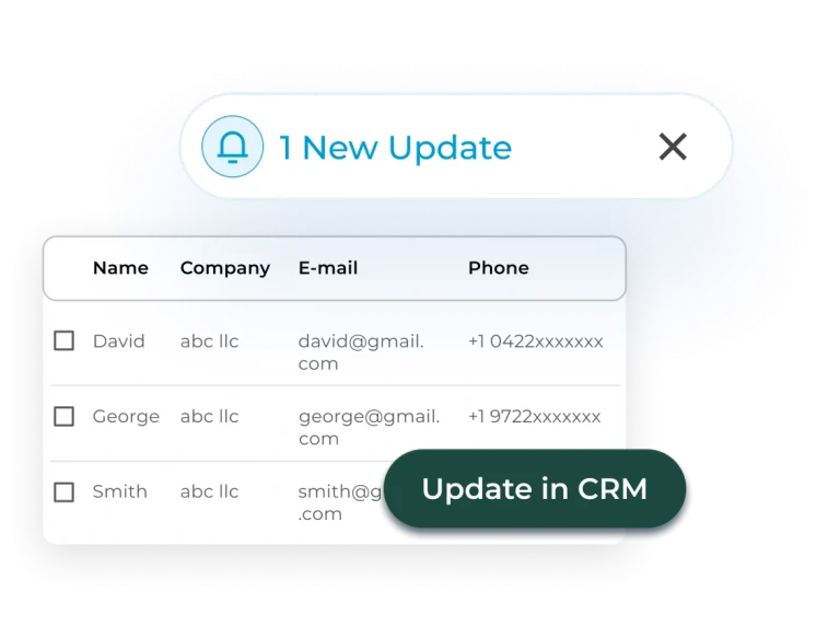 Update Your CRM with Fresh Information