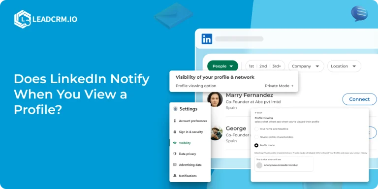 User exploring LinkedIn profile settings and notifications