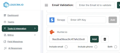 Configure LeadCRM