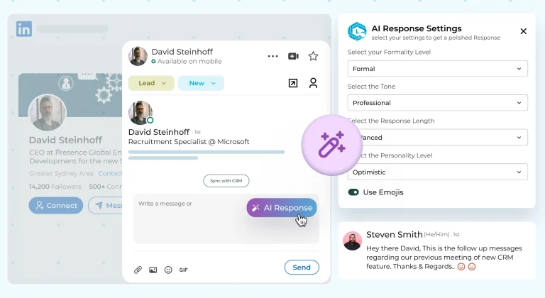 AI response hero section