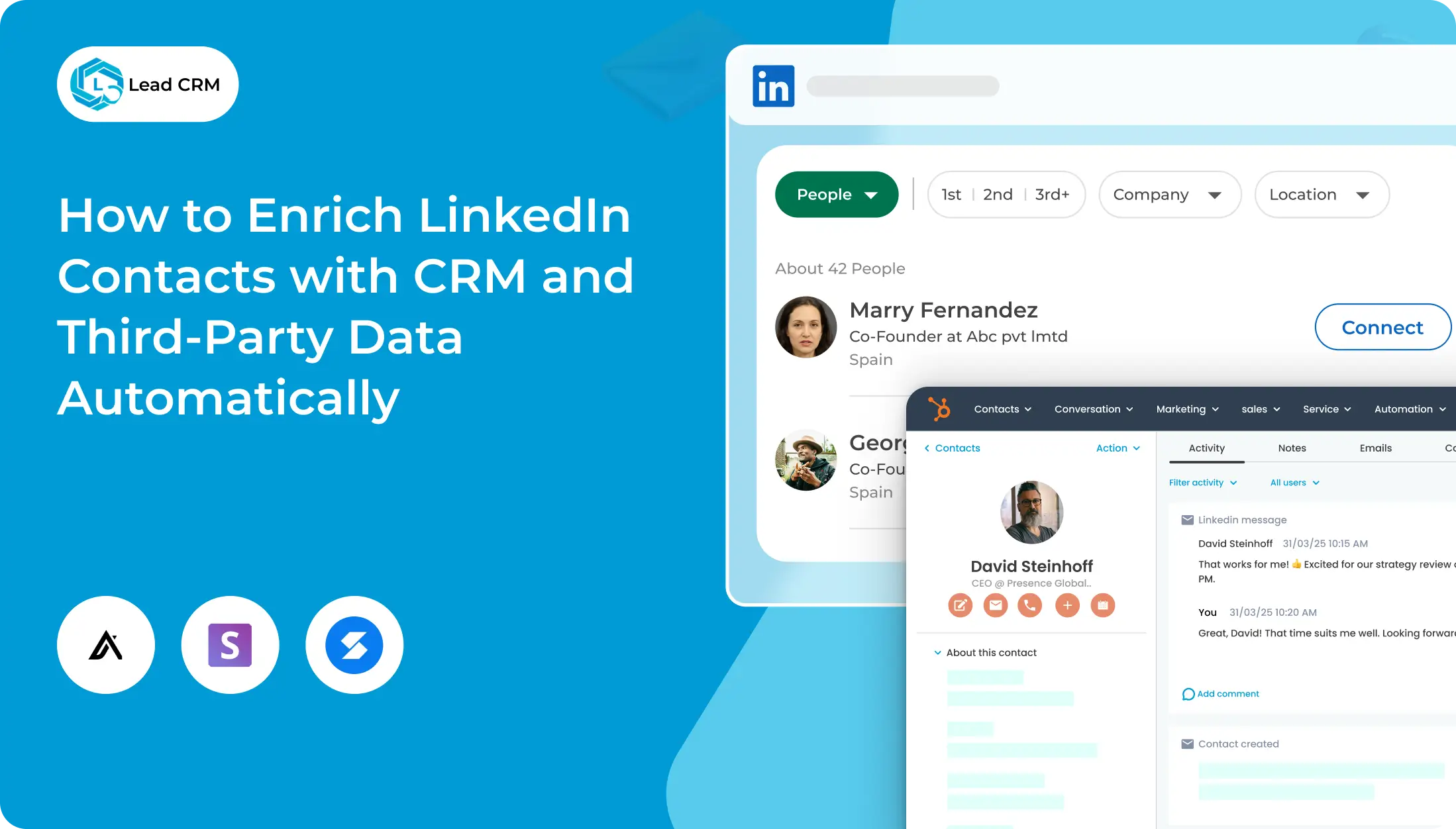 How to Enrich LinkedIn Contacts with CRM and Third-Party Data Automatically