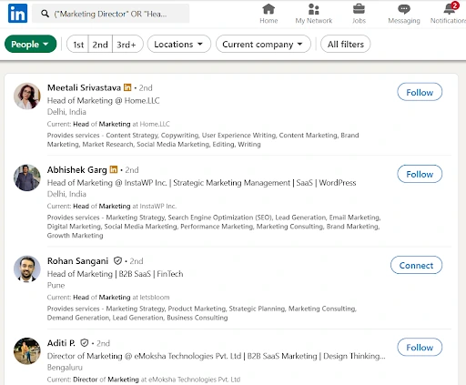 1.) Use Boolean Search on Basic LinkedIn