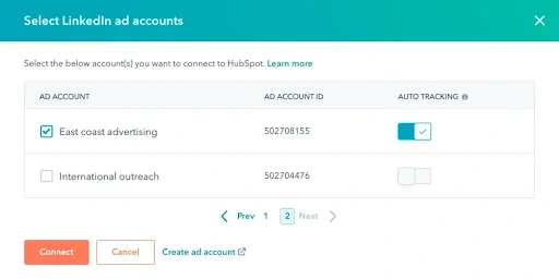 Connect your LinkedIn page and LinkedIn Ads account