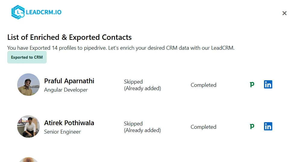 Export Leads from LinkedIn Sales Navigator