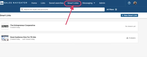 Add a smart link in your InMail/DM with a short note