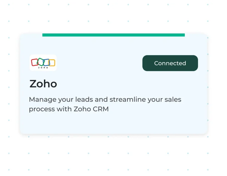 zoho integration image