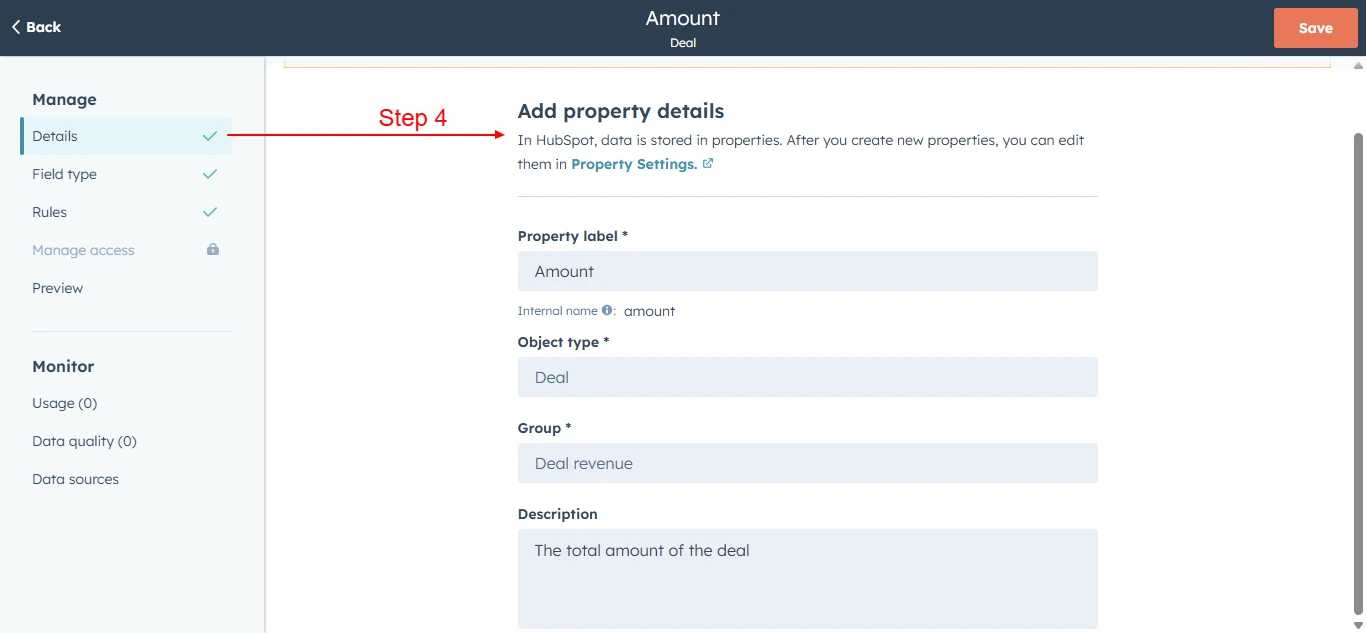 Configure the Details